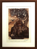 Herbert Kisza - K výročí 676 od založení hradu Střekova - grafika